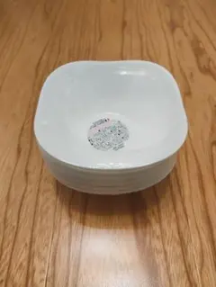 ヤマザキ春のパン祭りパンまつりのお皿2017年白いスクエアボウル6枚パック