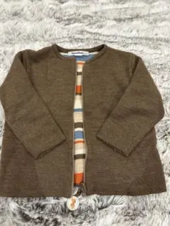familiar カーディガン 90 ブラウン
