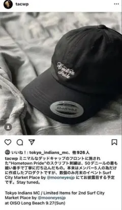 timc inc東京インディアンズ新作トラッカーキャップ新品未使用ブラック timc inc東京インディアンズ新作トラッカーキャップ新品未使用ブラック