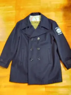 AVIREX USのピーコート NAVYJACKET sizeM 紺美品!