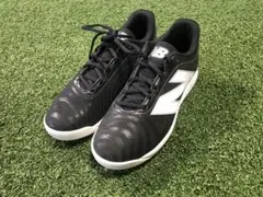 新品未使用 new balance 野球スパイク　24.5cm ブラック