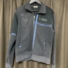 AVIREX アヴィレックス　トラックジャケット　グレー Lサイズ