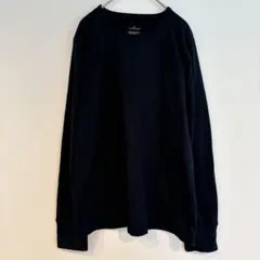 Cuddl Duds ブラック 長袖Tシャツ XL 裏起毛 サムホール 冬