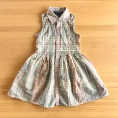 ラルフローレン シャツワンピース　ノースリーブ　チェック
