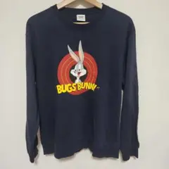 Bugs Bunny バッグスバニー スエット 紺色 サイズＬ