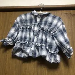 【美品】rps シャーリングチェックシャツのサムネイル