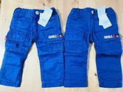 購入不可　内容確認用ミキハウス ダブルビー カーゴパンツ 80サイズ 2本セット