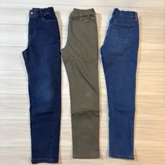 GU ユニクロ　ズボン3本セット　150cm