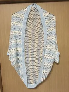 JURIANOJURRIE シンプル カーディガン 水色 ボーダーのサムネイル