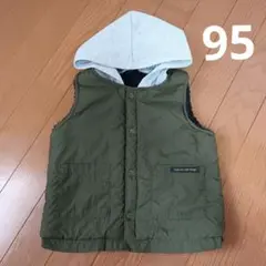 ベスト　ボア　フード　グリーン　95