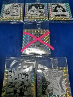 ドラゴンボール40周年記念オリジナルイラストレーションシール　５枚セット