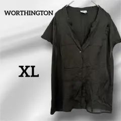 1点もの❣️WORTHINGTON ボタンシャツ XL 黒