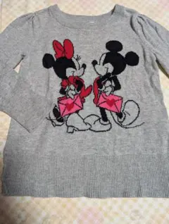 値下げしました baby GAP Disney ミッキー ミニー ニットセーター