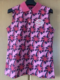 美品⭐︎ パーリーゲイツ ノースリーブ ポロシャツ 323 新品 パーリーゲイツ ノースリーブポロシャツ パームツリー サイズ