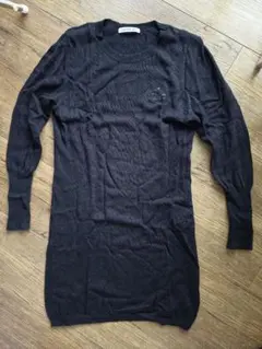 LACOSTE ニットワンピース ブラック