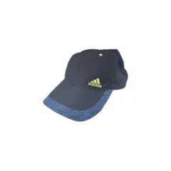 adidas ネイビー ストライプキャップ