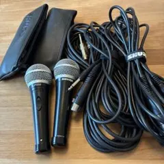 SHURE PG58 ダイナミックマイク 2本セット コード付きのサムネイル