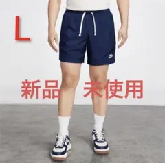 ナイキ メンズ ウーブン ハーフ ショート パンツ ネイビー L