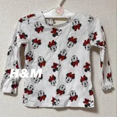 ミニーTシャツ　ロングTシャツ　ディズニー 80cm