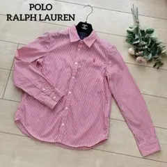 ポロラルフローレン❤️ポニー刺繍ストライプシャツ　150cm