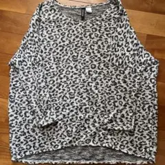 H&M ヒョウ柄ラメ入りニット