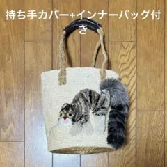 CAT IN DA HOUSE 　キャットインダハウス 　もこもこ猫バッグ モコモコねこカゴバッグ - キャット•イン•ダ•ハウス