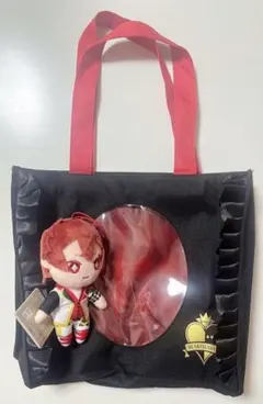 【中古品】ツイステ 公式痛バッグ＋ぬいぐるみ ハーツラビュル寮