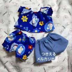 ぽぽちゃんsize  スモッグセット　ハンドメイド ぽぽちゃんサイズのスモックセット♪ピンク - メルカリ