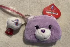 新品未使用品　care bears ポーチ　パープル