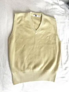 ユニクロ　サマーニット　バターイエロー　Sサイズ