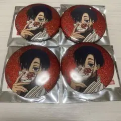 【お値下げ中】サカモトデイズ 真冬 和洋折衷 グリッター缶バッジ 4点セット