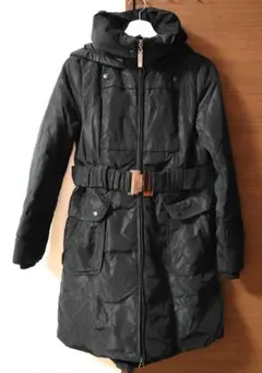 黒 フード付き ダウンジャケット Lサイズ