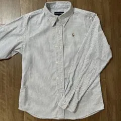 ラルフローレン　150 ストライプシャツ　ボタンダウン