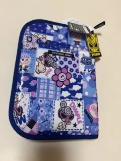 HYSTERIC MINI 母子手帳ケース S パッチワーク　ブルー HYSTERIC MINI 母子手帳ケース S パッチワーク ブルー 53244471
