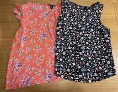 【美品】Forever 21 花柄タンクトップ 2枚セット　Lのサムネイル