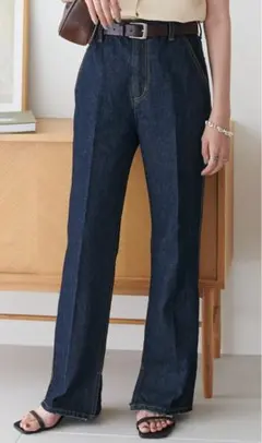 デニム　フレア　パンツ　Discoat ディスコートのサムネイル
