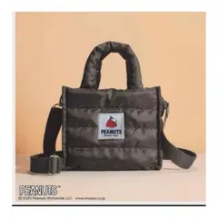 InRed 2025年11月号【付録】スヌーピー 2WAYキルティングバッグ