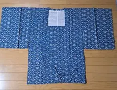 アンティーク 長羽織 羽織 ブルー 総柄 楓 紅葉 桜 大正ロマン 身丈81cm