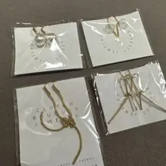 【新品】ハンドメイド作家 ピアス4点セット④