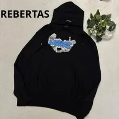 REBERTAS リベルタス パーカー M 黒 ワタナベマホト ネコ