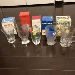 昭和レトロ　グラス　5点セット