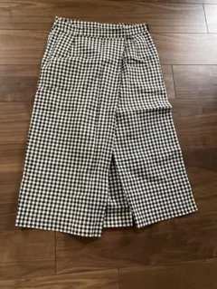 ワイドパンツ　ZARA ギンガムチェック