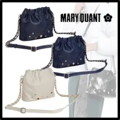 MARY QUANT ブラック　ショルダーバッグ