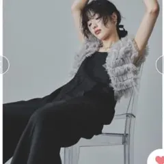 niana チュールベストオールインワンドレス パンツドレス 2点セット