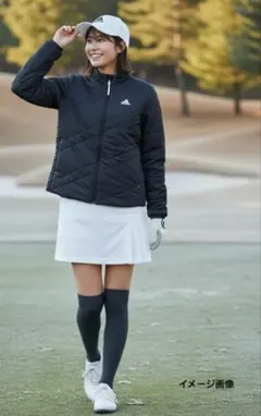 新品M adidasゴルフレディース中綿ジャケット