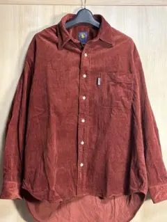 POLO RALPH LAUREN レンガ色 コーデュロイ ボタンアップシャツ