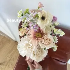 【限定価格】ウェディングブーケ 春ブーケ　ブートニア｜前撮り　和装　春婚