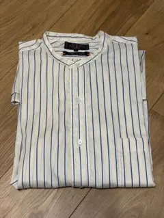 BEAMS+ バンドカラー ストライプ プルオーバーシャツのサムネイル