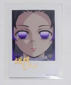 しのぶ　レアチェキセット　鬼滅の刃 鬼滅の刃 胡蝶しのぶ チェキ風カード 全集中展 - メルカリ