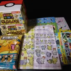 ポケモンチロルチョコBOX・ポケピースキラキラシール他